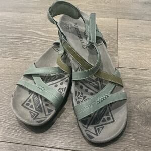 Merrell Sandspur Rose Convert Strappy Sandals US 7 EU 38 Green Gorpcore Outdoor